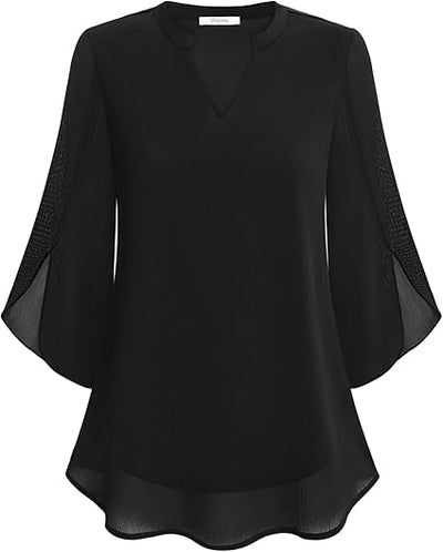 Split Sleeve Ruffle Blouse | Modern Style