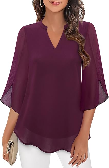 Split Sleeve Ruffle Blouse | Modern Style