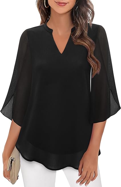 Split Sleeve Ruffle Blouse | Modern Style
