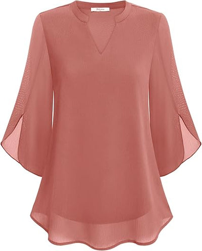 Split Sleeve Ruffle Blouse | Modern Style
