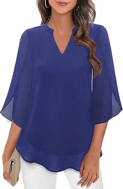 Split Sleeve Ruffle Blouse | Modern Style