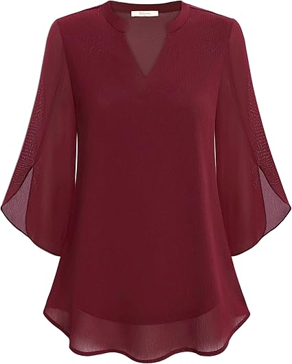 Split Sleeve Ruffle Blouse | Modern Style