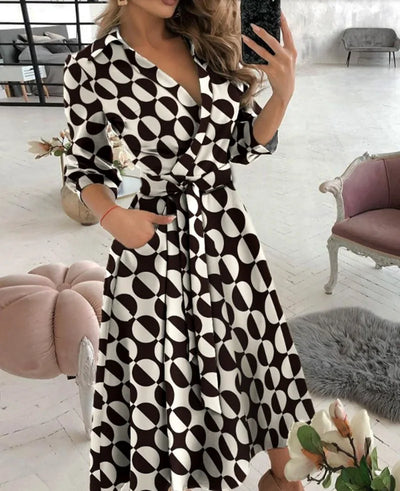 Stylish Tie-Waist Wrap Dress | Midi