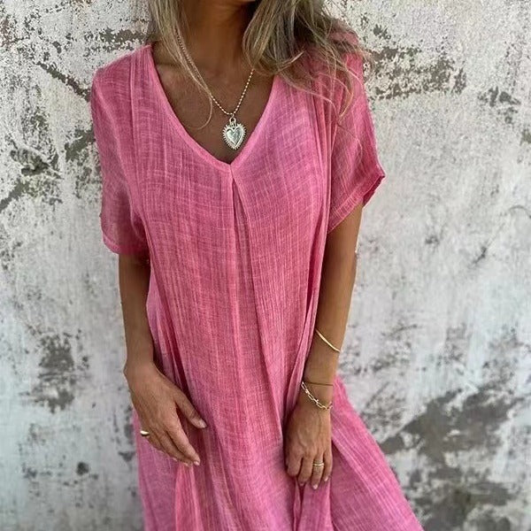 Timeless V-Neck Dress | Midi