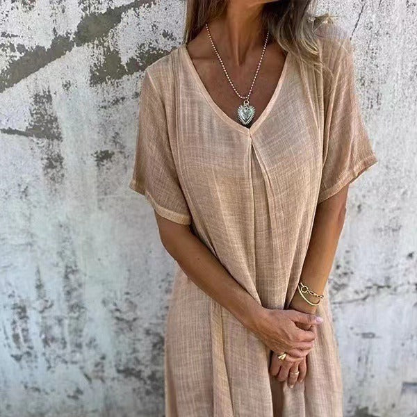 Timeless V-Neck Dress | Midi