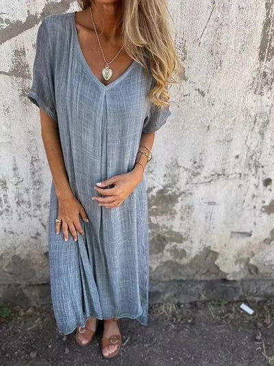 Timeless V-Neck Dress | Midi