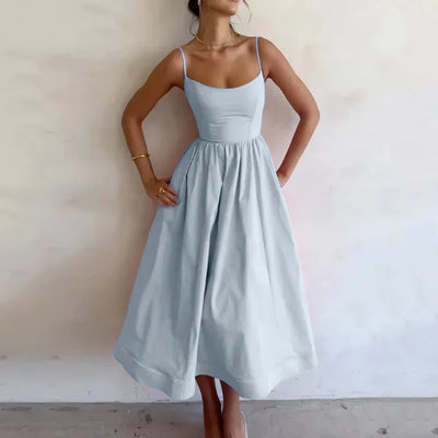 Flared Silhouette Dress | Midi