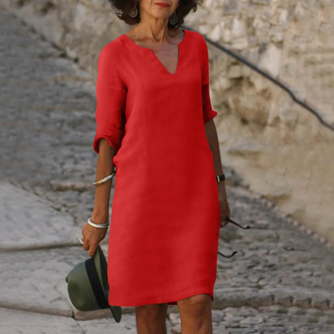 Classic 3/4 Sleeve Dress | Mini