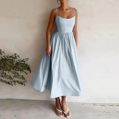 Flared Silhouette Dress | Midi