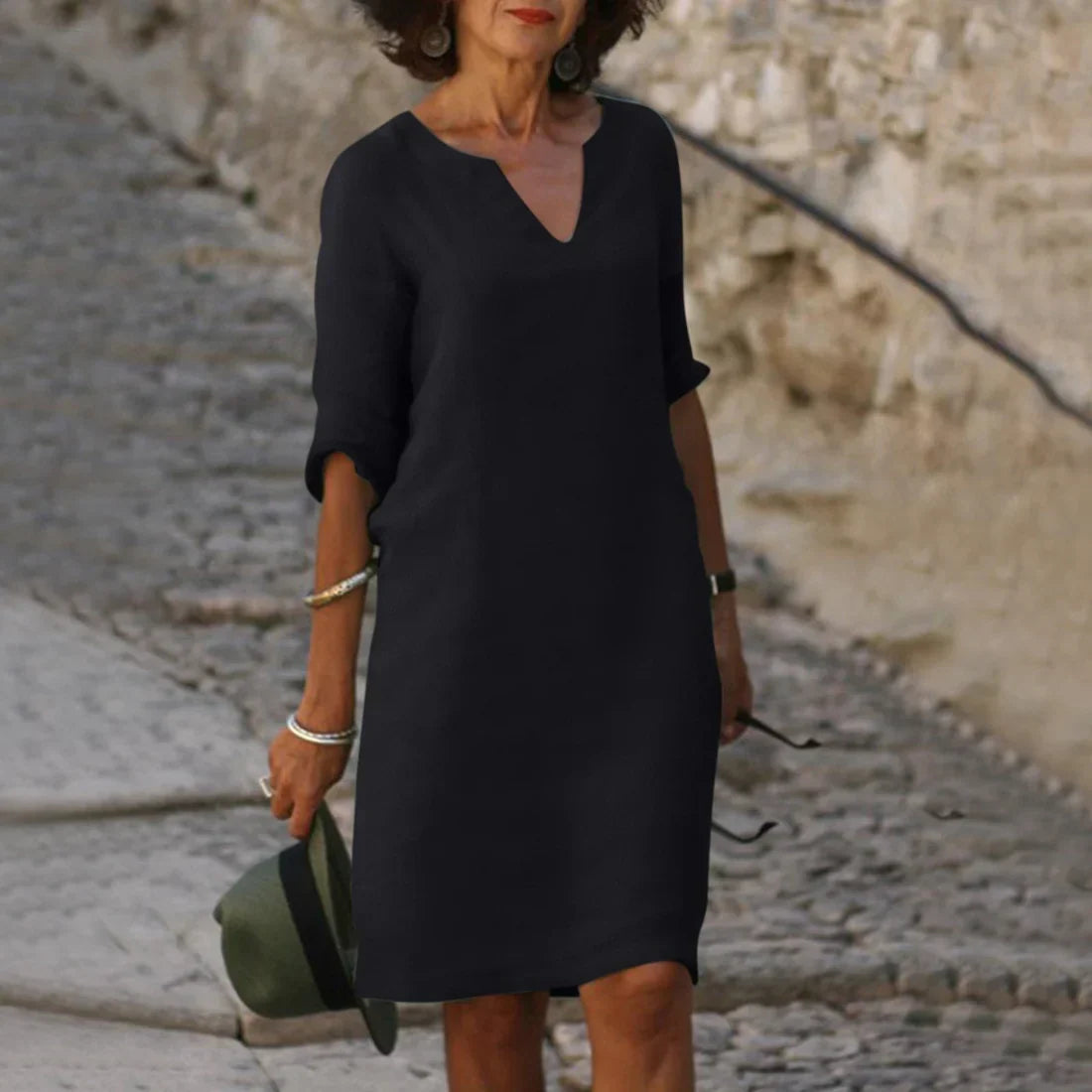 Classic 3/4 Sleeve Dress | Mini