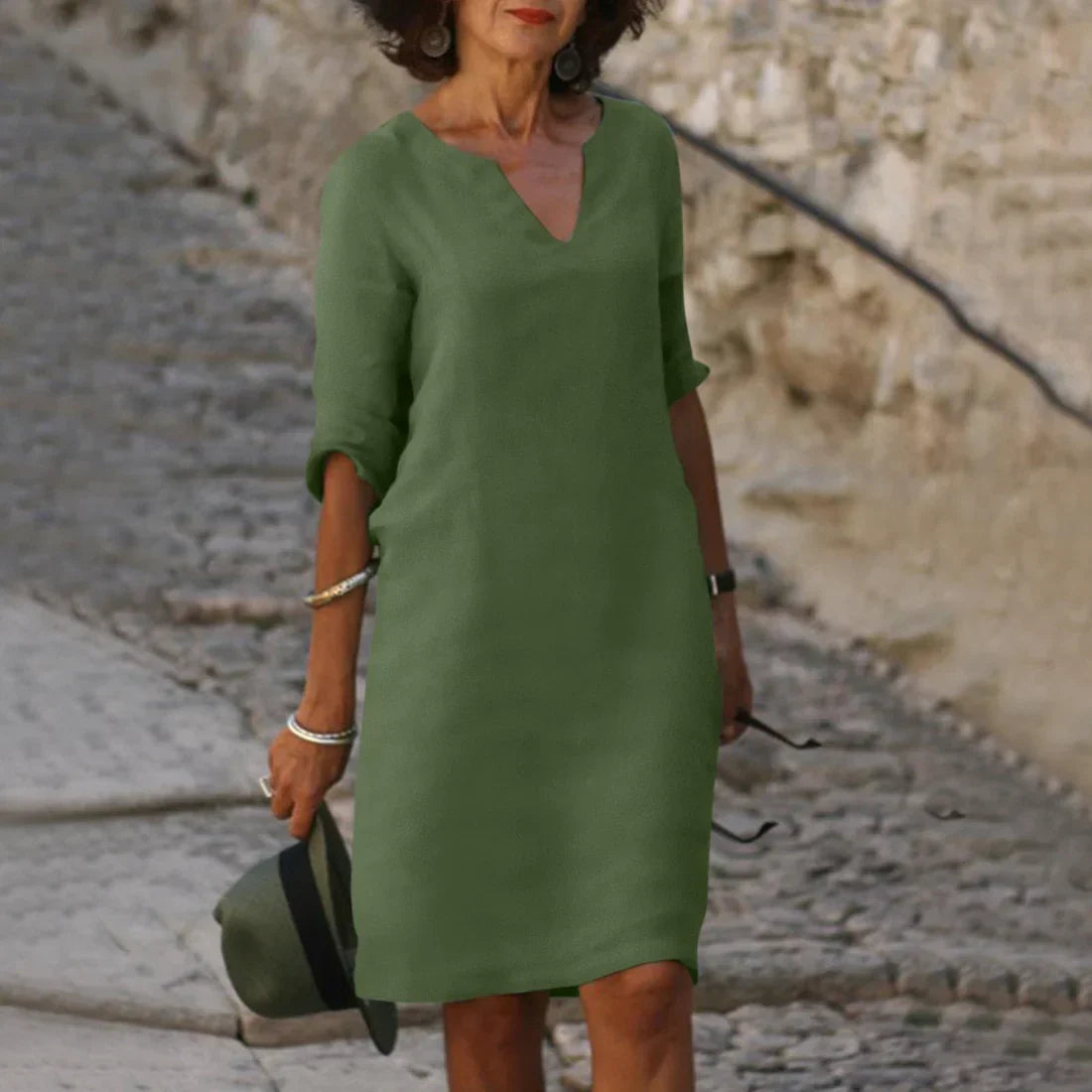 Classic 3/4 Sleeve Dress | Mini