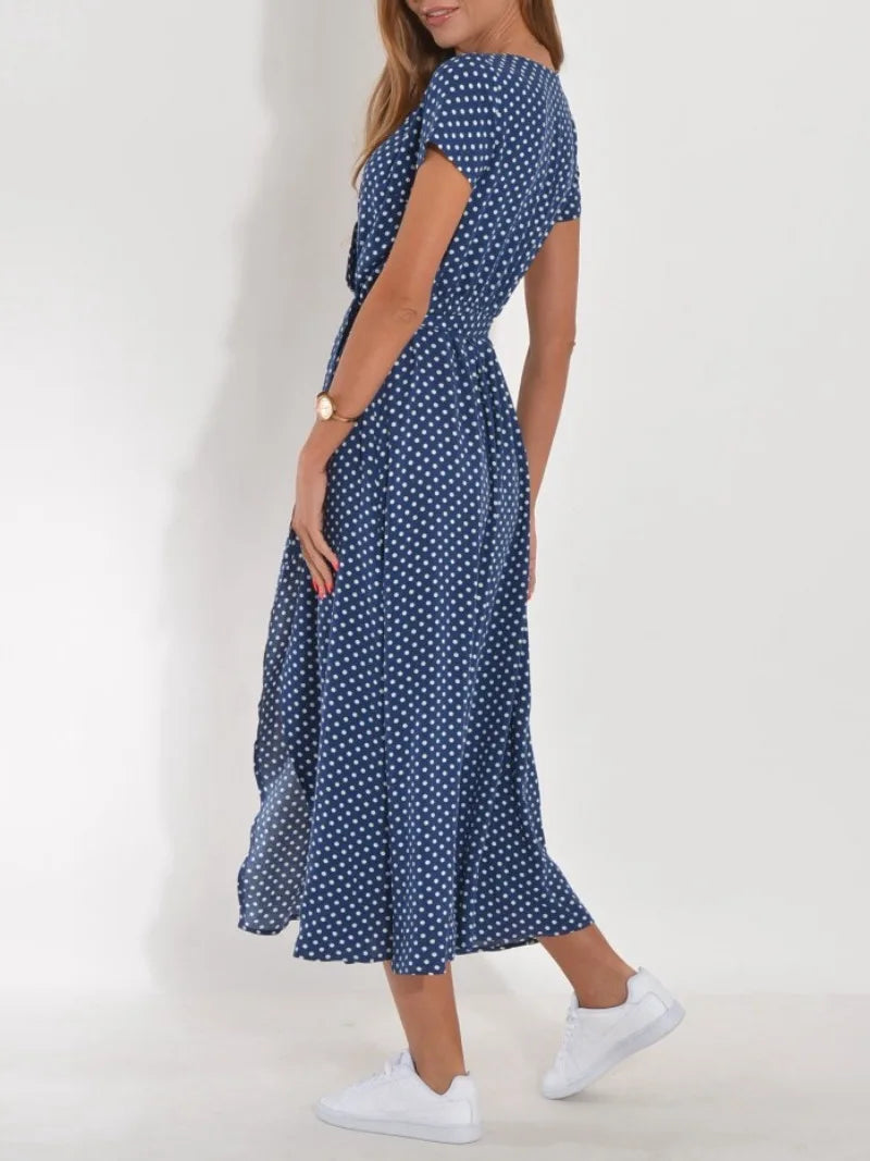 Printed Belted Dress | Midi