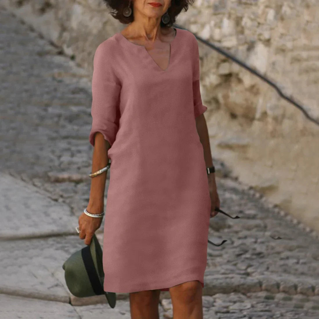 Classic 3/4 Sleeve Dress | Mini