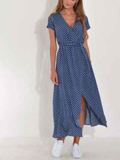 Printed Belted Dress | Midi