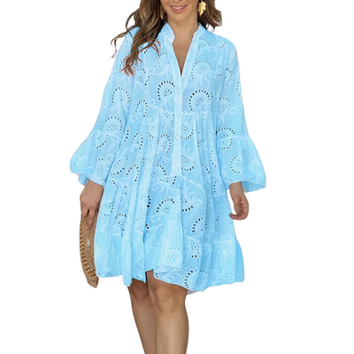 Sophisticated Lace Shirt Dress | Mini