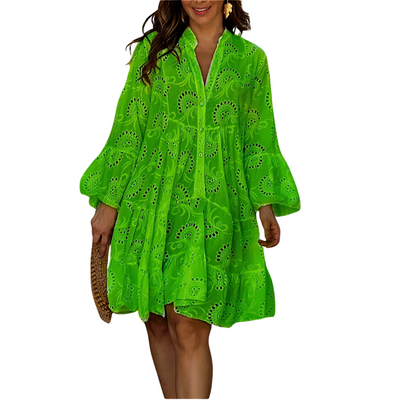 Sophisticated Lace Shirt Dress | Mini