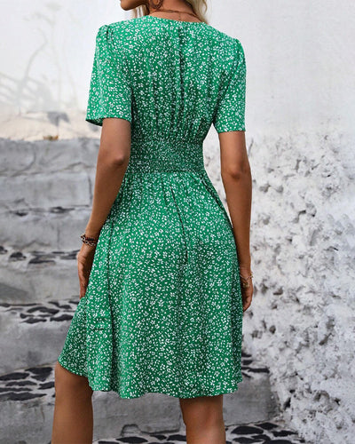 Classic Style Formal V-Neck Dress | Mini